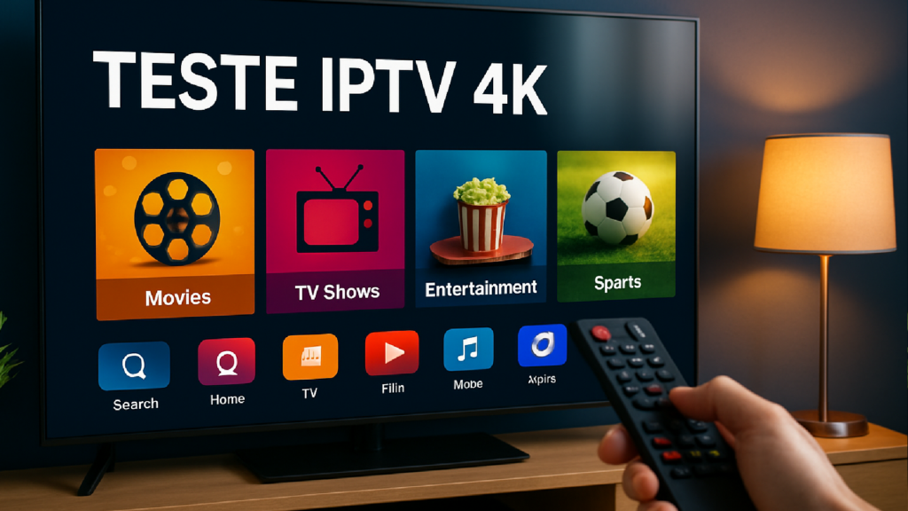 Imagem ilustrativa sobre Teste IPTV 4K em 2026: Como Verificar Qualidade, Estabilidade e Canais