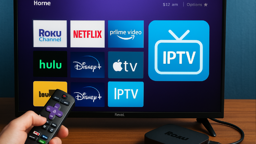 Imagem ilustrativa sobre Teste IPTV Roku TV Grátis em 2026: Como Configurar e Assistir Sem Travamentos
